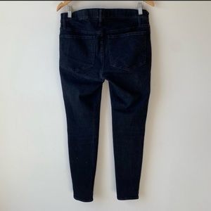 Madewell Maternity Side-Panel Skinny Black Jeans Sz 31